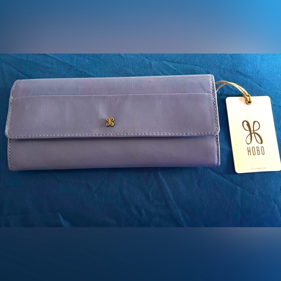 HOBO Handbags - Authentic Hobo Jill Large Trifold Wallet - Periwinkle $138